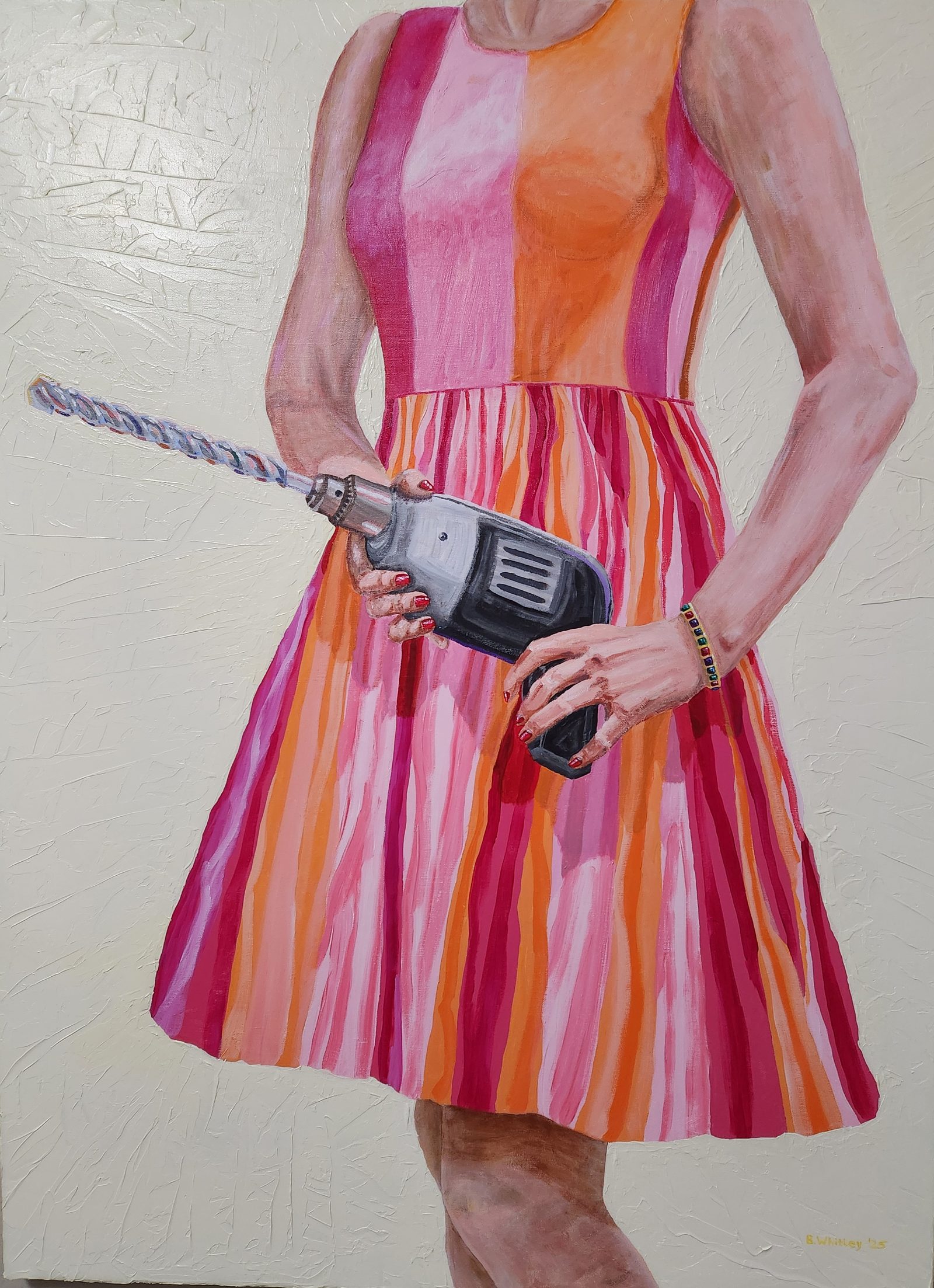 Woman with a Drill